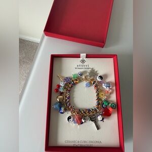 Viral Atterri Multicolor ceramic glass Charm Bracelet